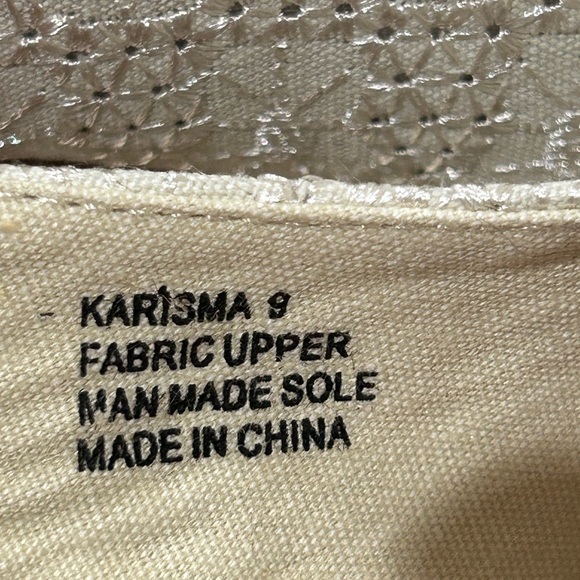 Rock & Candy by ZiGi Karisma Women’s Sandal Peep Toe/Eyelet Cream Size-9 EUC - Picture 9 of 9